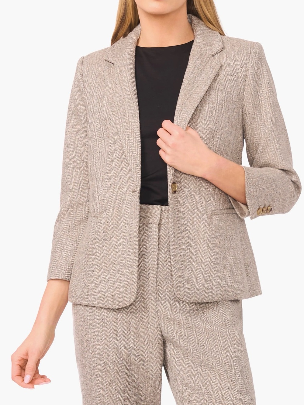 Halogen Taupe Tailored Blazer